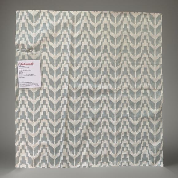 4 Scalamandre Aqua Colorway Luxury Brocade Medium Weight Fabric Samples - Picture 3 of 11